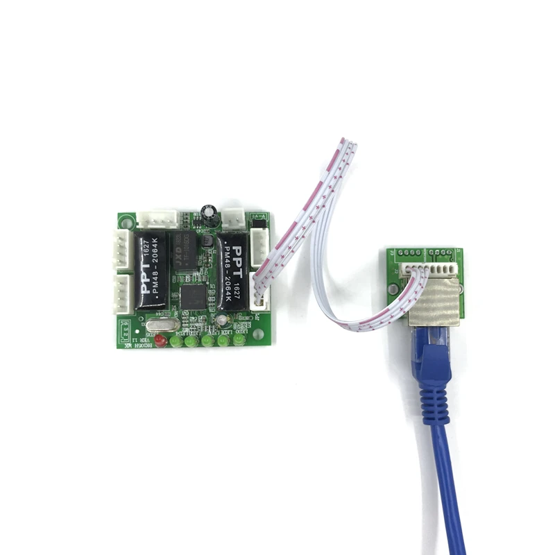 OEM mini module design ethernet switch 10/100mbps  circuit board for ethernet module 5/8 port PCBA board OEM Motherboard