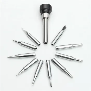 

Lead-free Soldering Iron Tips Solder Tip 900M-T For Hakko 936 907 8586 898D 936d Lukey 852D Rework Soldering Station Tool Casing