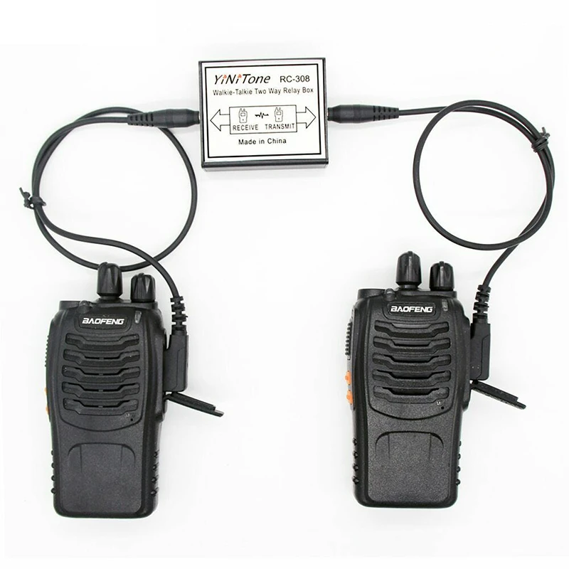 K-head/M-head RC-308 двухстороннее портативное радио реле портативный приёмопередатчик-ретранслятор Коробка TK для Baofeng KENWOD TYT аксессуары