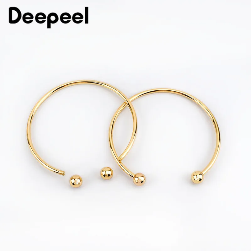 Deepeel2/4 шт. 125 мм золотые кольцевые ручки сумки с металлической ручкой пряжки для