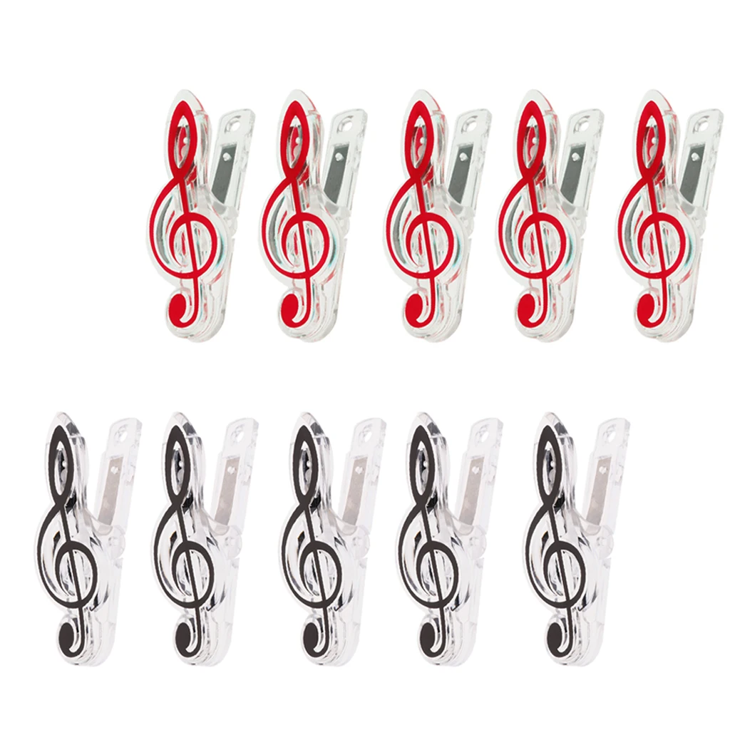10 Pcs of Pack Music Book Page Music Score Clip Music Stationary for Book