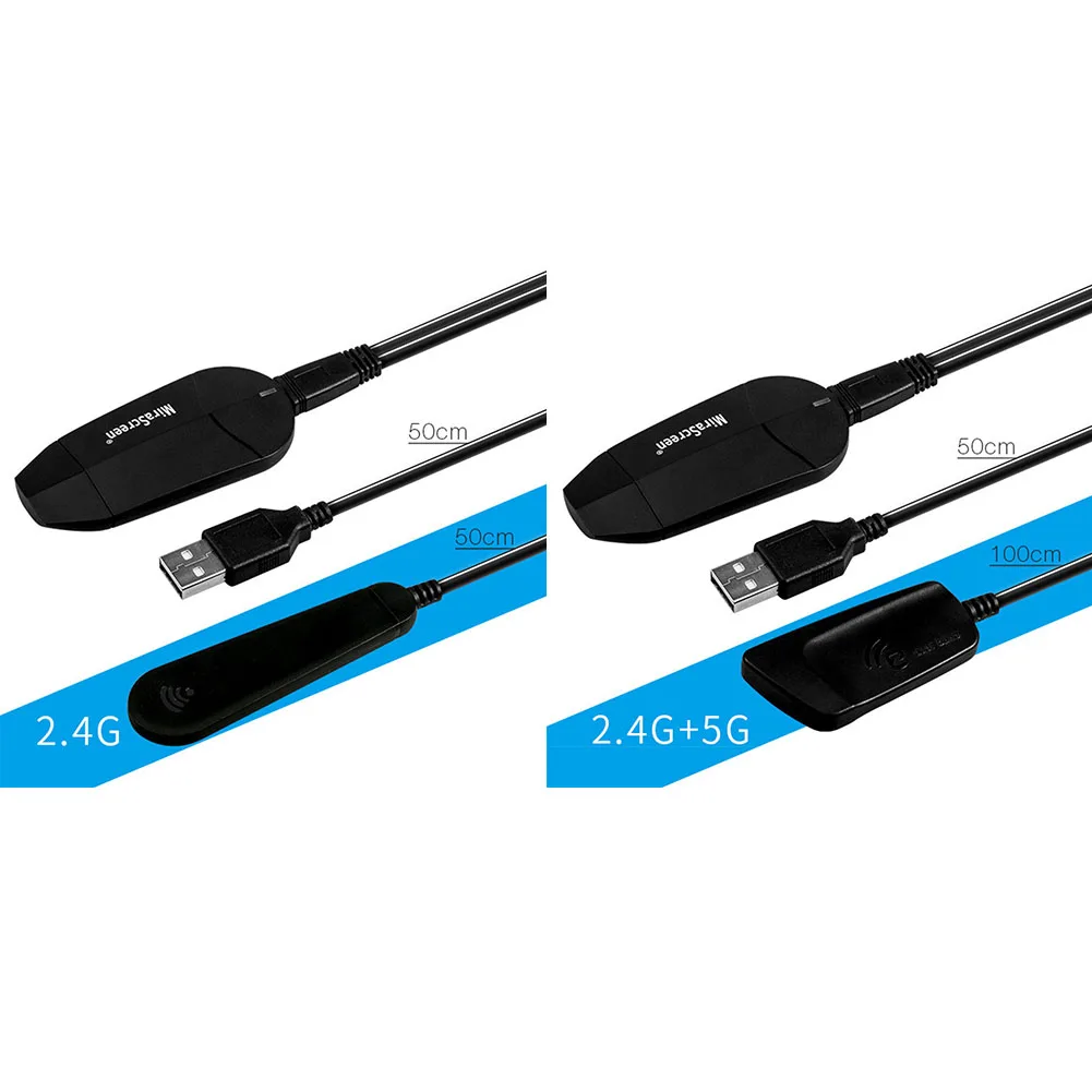 4K Dongle Receiver WIFI Easy Operation Automatic Upgrade Portable For Phone Dual Core Decode Wireless Display Adapter HDTV Stick