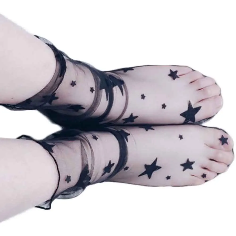 Сеток оригинальные пикантные открытые улицы Европа и США чулки в сетку женские короткие чулки в сетку