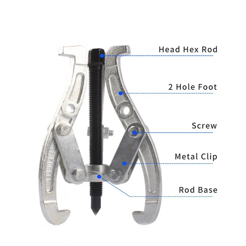3/4/6/8/10/12/14/16/20/24/28 Inch Three Jaw Puller Bearing Disassembly Tool Adjustable Two Jaw Three Universal Extractor