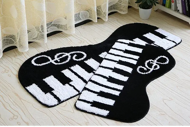 Милый пианино стиль спальня фойе коврики двери коврик двери Противоскользящий коврик Ванная комната впитывающий дверной коврик