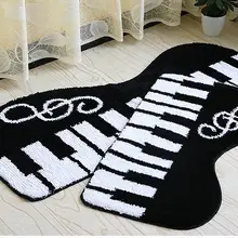Милый пианино стиль спальня фойе коврики двери коврик двери Противоскользящий коврик Ванная комната впитывающий дверной коврик