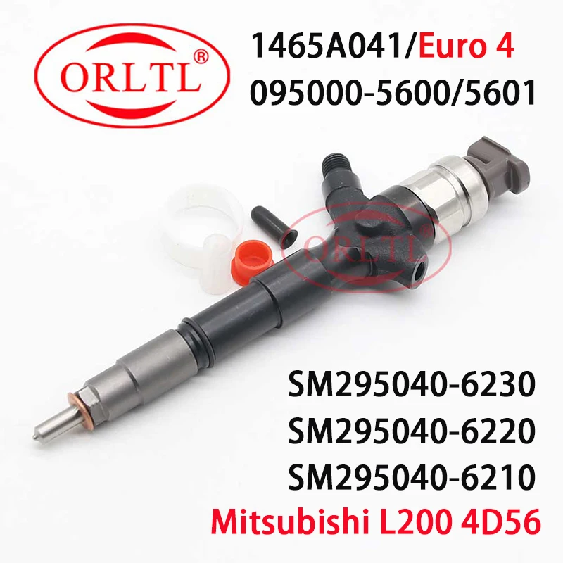 US $502.60 4PCS 0950005600 1465A041 Common Rail Injector 0950005600 Diesel Nozzle SM2950406220 For Engine Mitsubishi L200 4D56 Euro4 5600