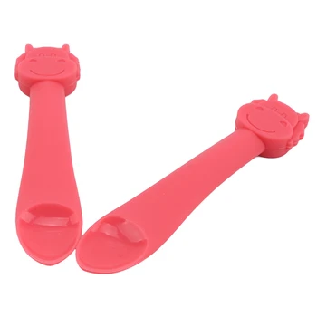 

Baby Feeding Spoons Cute Animal Pattern Soft Feeding Spoon Tableware Newborn Food Training Spoon Infant Feeding Supplies