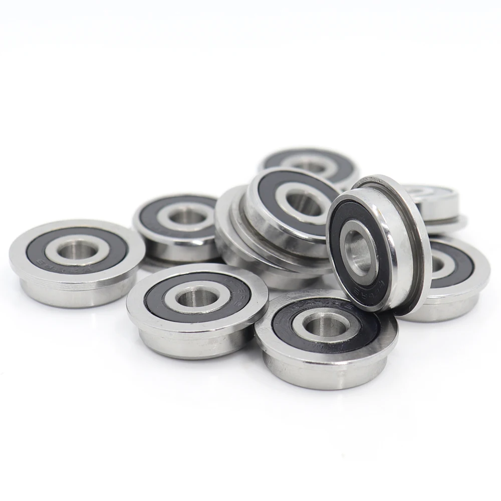 F626-2RS подшипник 6*19*6 мм 10 шт. ABEC-1 Миниатюрный фланцевый F626RS шарикоподшипники F626 RS 2RS