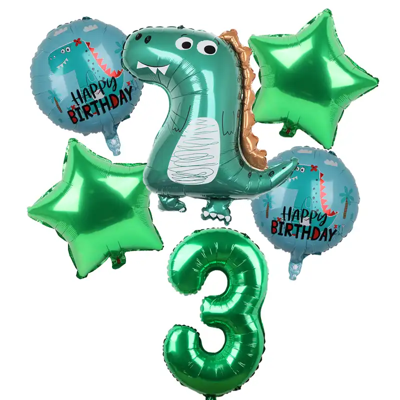 7 Pz Lotto Dinosauro Partito Palloncino 1 2 3 4 5 6 7 8 9 Anni Di Compleanno Del Partito Di Palloncini Di Compleanno Per Bambini Decorazioni Del Partito Giungla Forniture Palloncini E Accessori Aliexpress