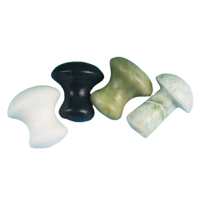 Massager Gua Sha Board Natural Rose Quartz Jade Mushroom Facial Massage Stone Gouache Scraper Skin Care Face Lifting Tool