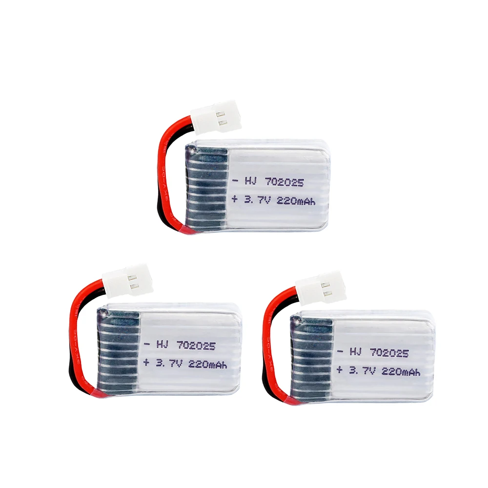 Аккумулятор Lipo 3,7 в 220 мАч 752025 для Syma X4 X11 X13 запасные части для радиоуправляемого квадрокоптера аксессуары 3,7 в аккумулятор Lipo модель самолета