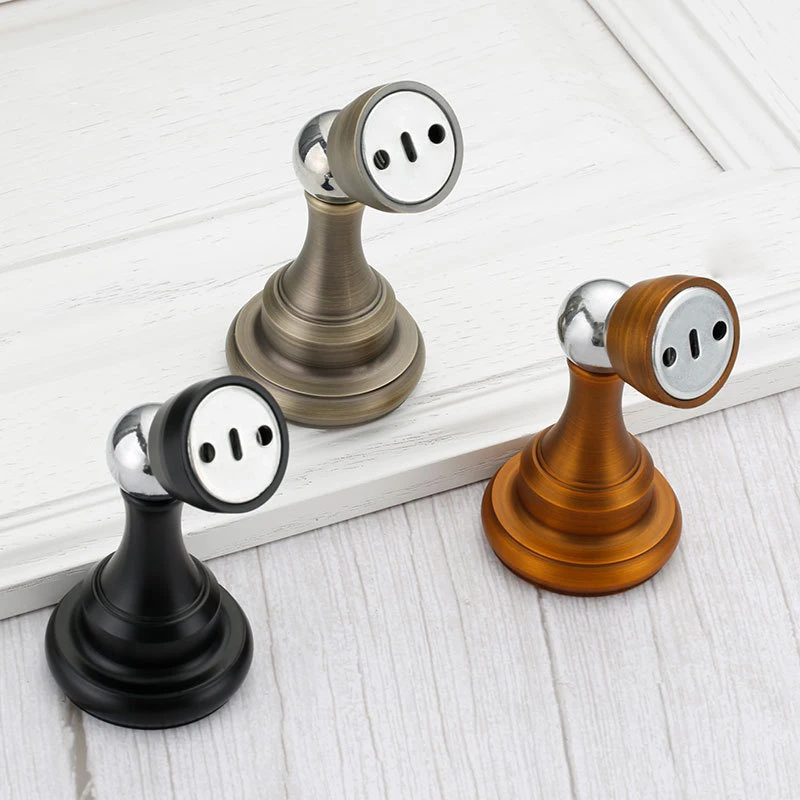 Zinc Alloy Strong Magnetic Door Sucker Bathroom Bedroom Collision Avoidance Ground Suction Silent Wall Suction Door Touch