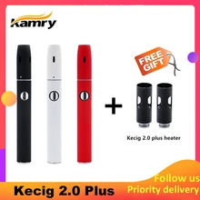 Kamry Kecig 2,0 plus, не горит, улучшенная версия, аккумулятор 650 мАч, электронная сигарета для нагрева табака, картридж