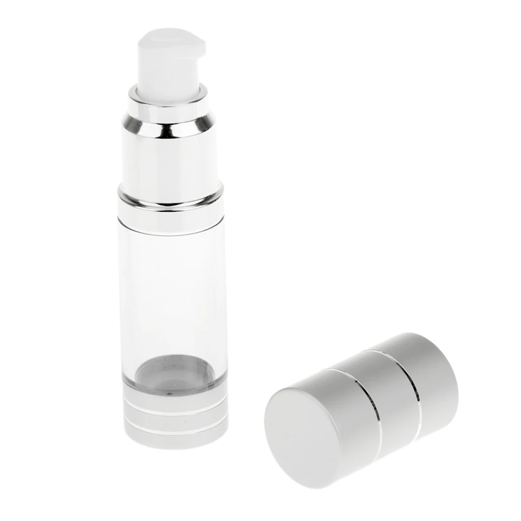 15ml Aluminum Travel Packing Lotion Shampoo Bath Container Press Bottle