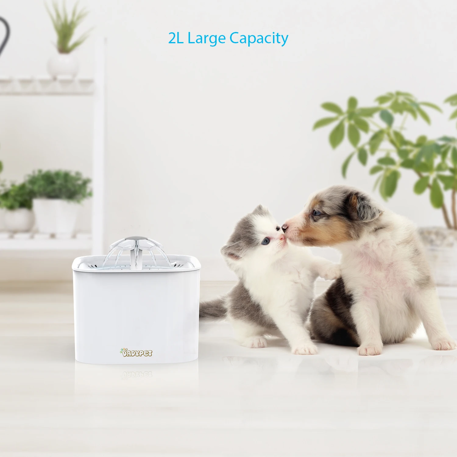 Dadypet питомец водяной фонтан электрическая чаша для воды большой емкости 2 Вт