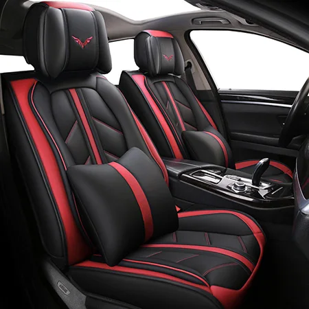 Red Luxury High quality Special leather car seat cover For Chevrolet epica lacetti malibu niva sail sonic spark spin tahoe trailblazer - Название цвета: Red Luxury