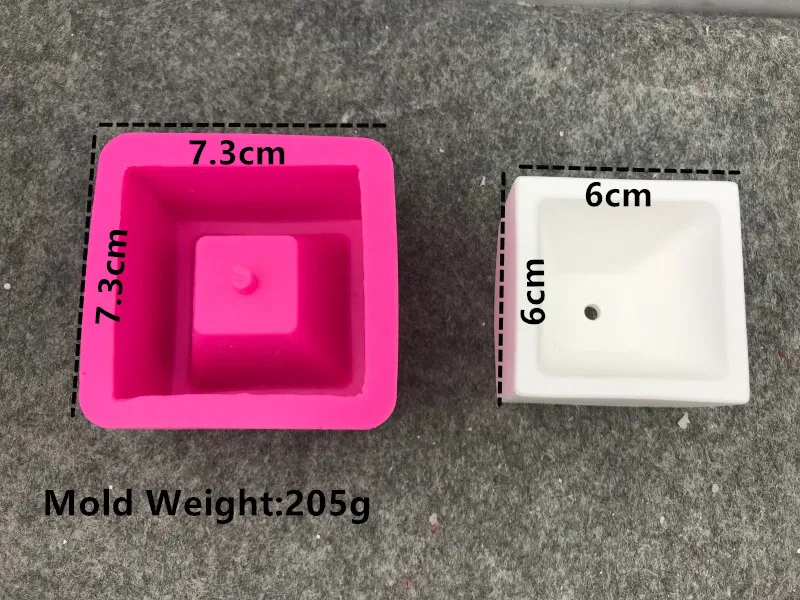 Квадратное растение суккулент цветочный горшок DIY силиконовая форма гипсовые бетонные растения форма для горшка изделия из смолы Арома украшение из штукатурки