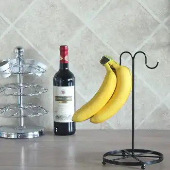 

Metal Banana Holder Hanger Racks Fruit Displaying Storage Hook Holder Home Decoration Kitchen Tableware Metal Holder