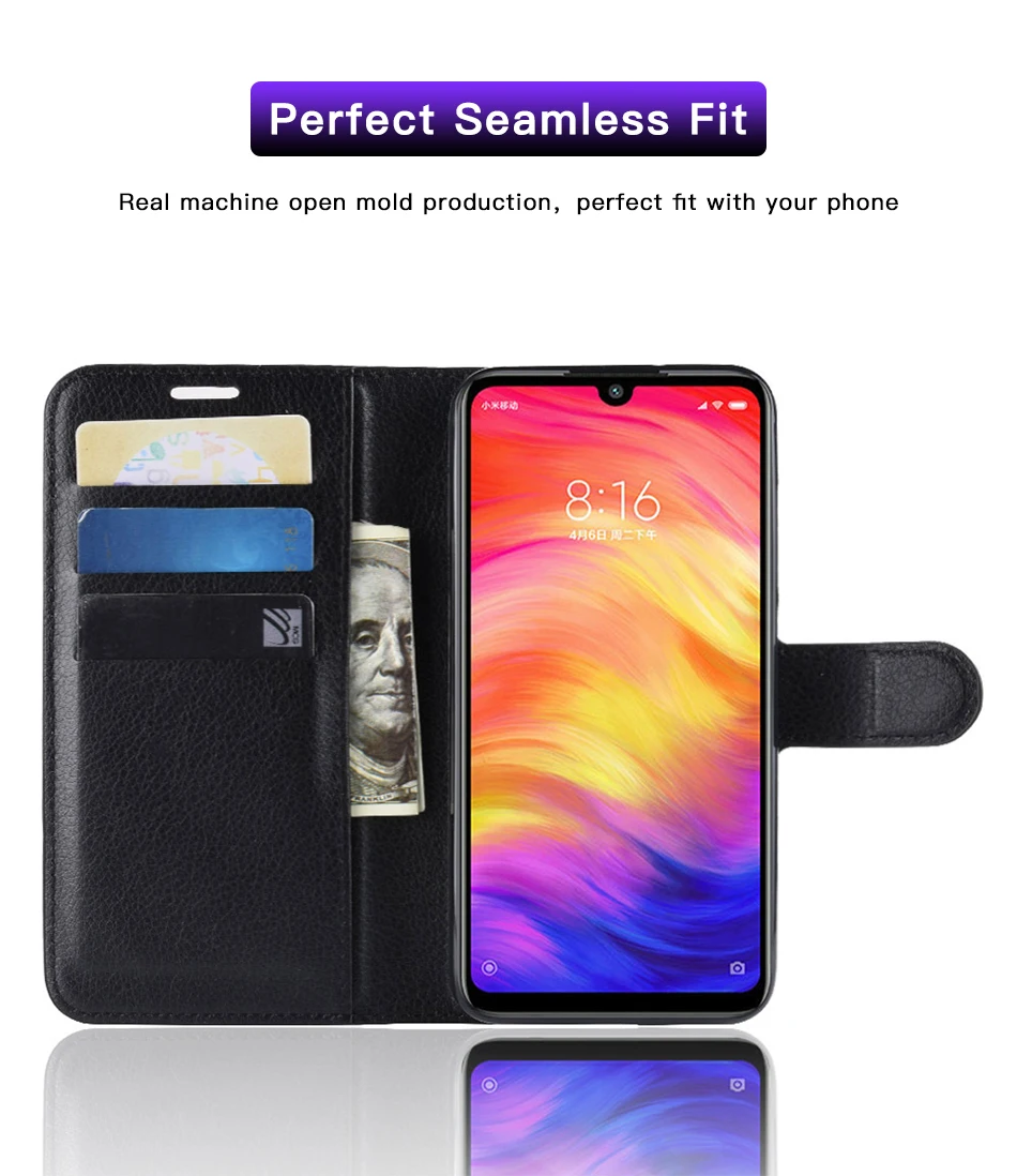 ACCEZZ полная защита флип чехол для телефона для Xiaomi Redmi Note 7 кошелек сумка чехол s для Redmi Note 7 крышка оболочка с кармашком для карт