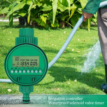 

LCD Automatic Electronic Watering Timer Garden Irrigation Controller Valve Automatic Programmable Watering Time
