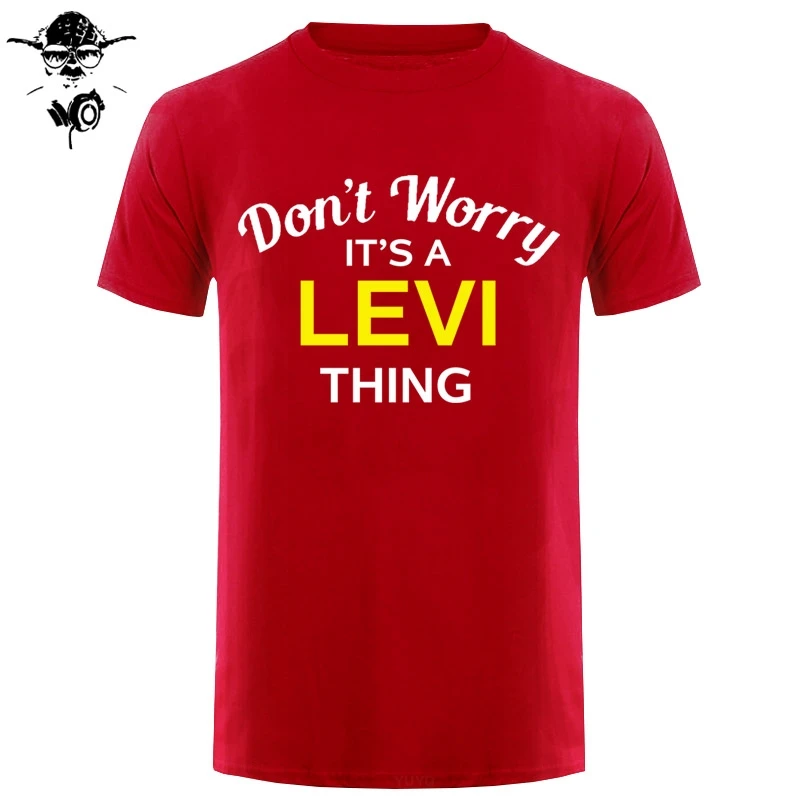 Не волнуйтесь это вещь LEVI! Мужская футболка Семейная на заказ NameMans уникальная