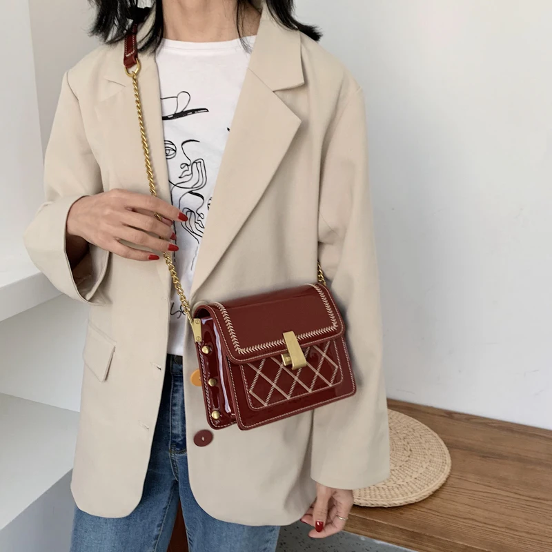 

Women Diamond Chain Flap Handbag Purse Favorite Fashion Brand New Designer Luxury Shoulder Bag Tote Messenger Crossbody Bag Lj0