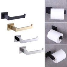 Kitchen Roll Holder Punching Install Bathroom Accessories Paper Towel Holder Under Cabinet Wall Mounted Roll Rack Baño