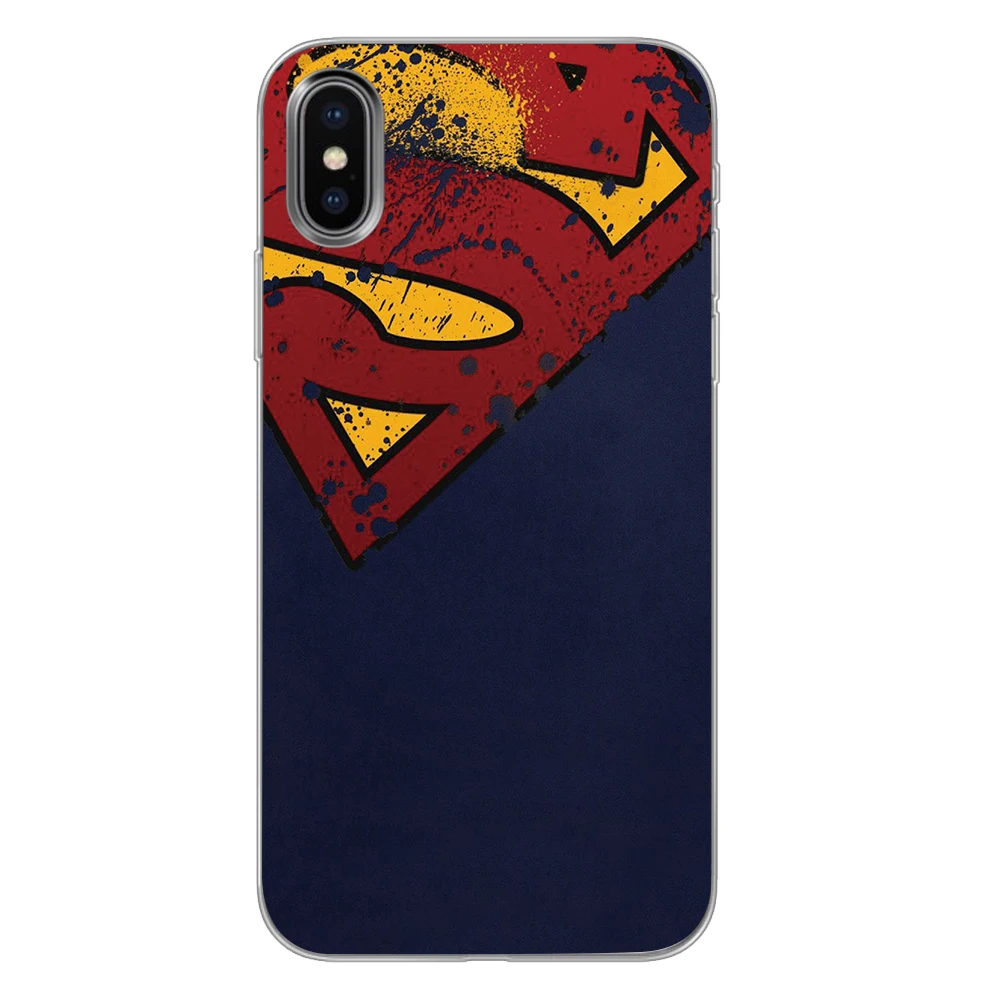 8 Бэтмен Супермен для Dc комиксов силиконовые чехлы для телефонов iPhone 5 5S SE 6 6s 7 8 Plus X XS Max XR задняя крышка - Цвет: 8