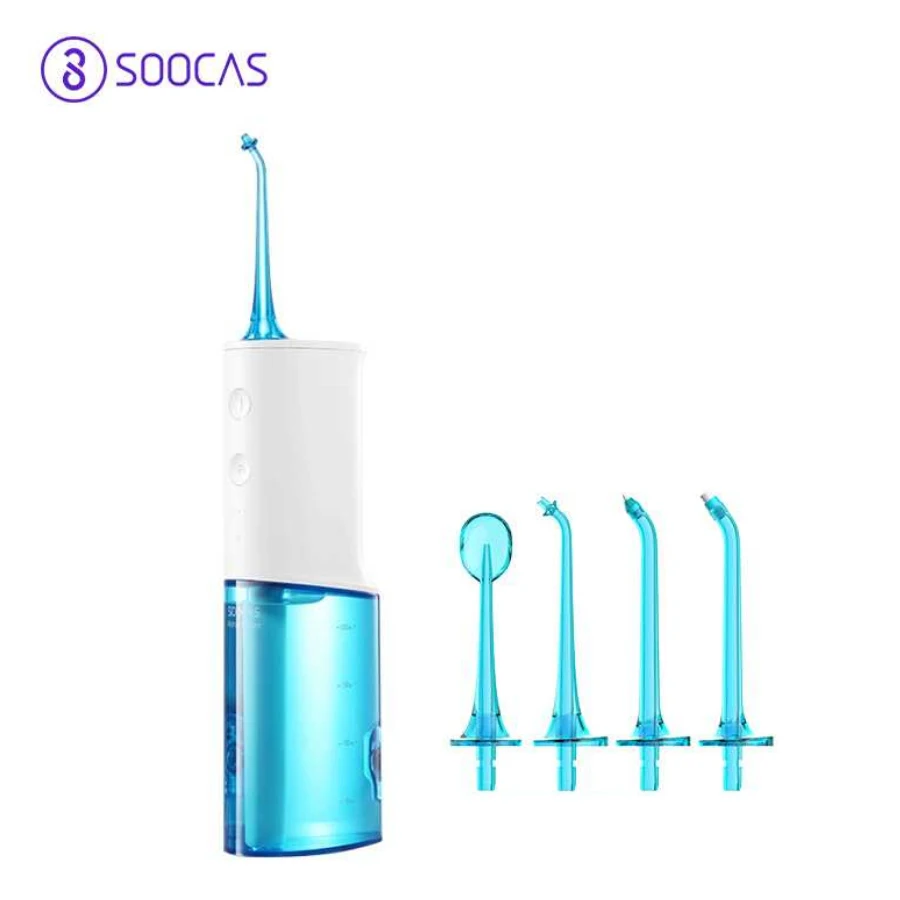 

Soocas W3 Oral Irrigator Dental Portable Water Flosser Tips USB Rechargeable Water Jet Flosser IPX7 Irrigator for Cleaning Teeth