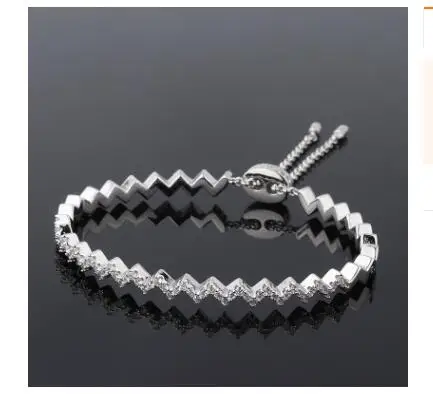 Браслет женский классический модный волнистый телескопический браслет с пряжкой