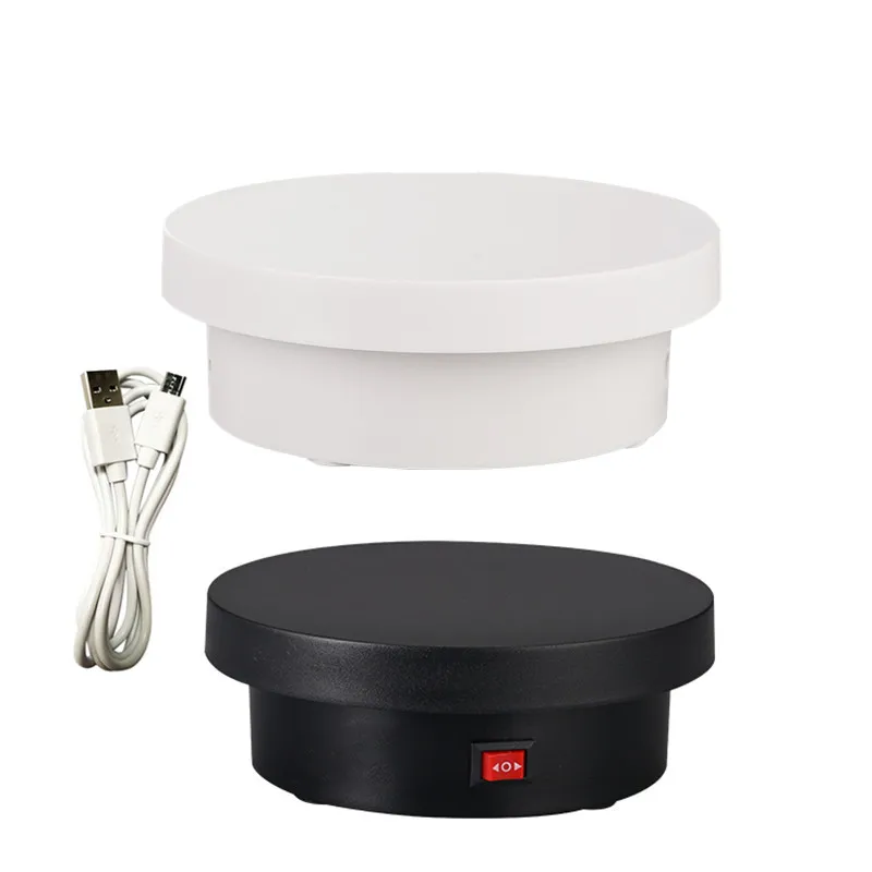 

USB Electric 360 Degree Photography Rotating Turntable Product Display Stand For Video Vlog Shooting Props Turntable 30 sec/rev