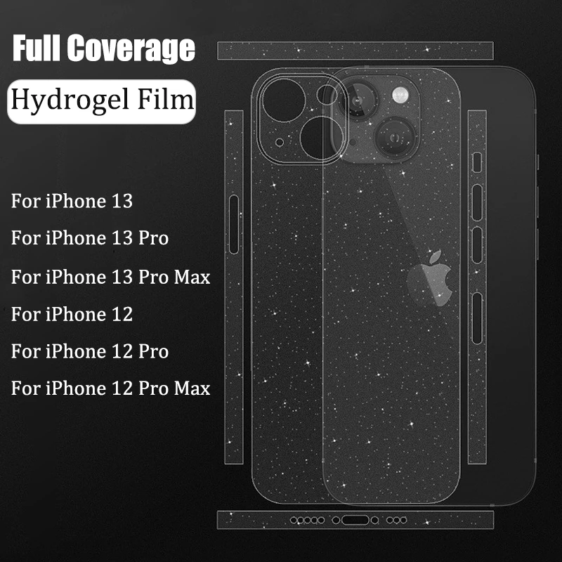 Hydrogel Film For iPhone 14 Pro Max Back Side Screen Protector Film for  iPhone 13 Mini 12 13 Pro Max 14 Pro 15Pro Max Not Glass - AliExpress