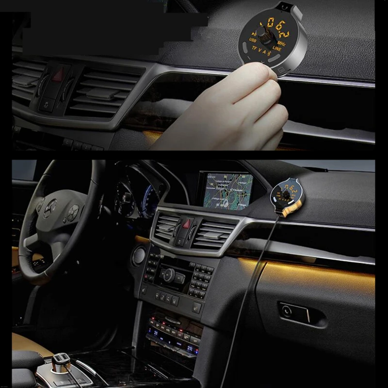 CARSUN fm-передатчик беспроводной Bluetooth автомобильный комплект адаптер Bluetooth громкой связи mp3-плеер Поддержка двойной AUX кабель USB FM модулятор