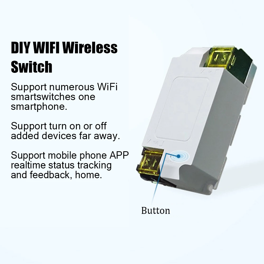 

3000W 15A Wireless Remote Control Timer Switch Electric Light Fixture APP Remote Control Timer WIFI Switch Module