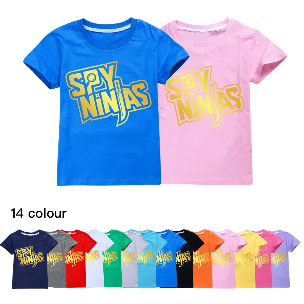 

Summer SPY NINJA Printed Kids T-Shirt Children Cartoon Anime Boys T Shirt Toddler Girls Short Sleeves Tshirt O-Neck Tee Tops