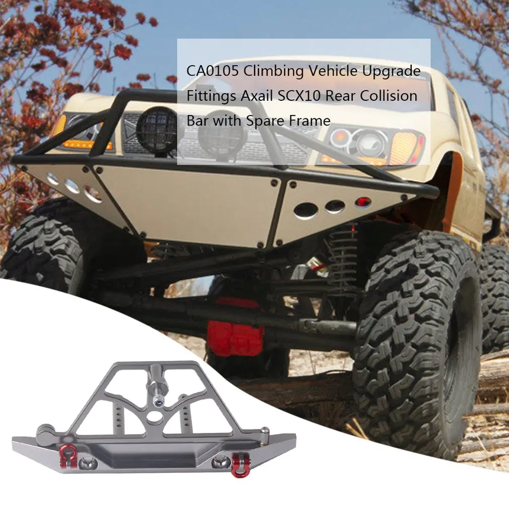 

CA0105 climbing car upgrade accessories Axail SCX10 rear bumper with spare tire carrier