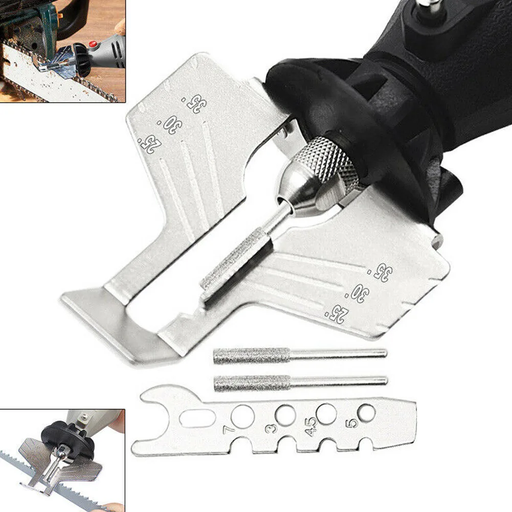 

Newest Chain Sharpening Teeth Kit Chainsaw Sharpener Saw Power Grinding Tool