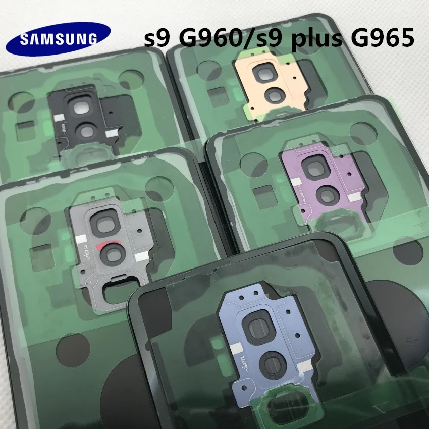 Samsung задняя Батарея Крышка для samsung Galaxy S9 плюс s9+ G965 SM-G965F G965FD S9 G960 SM-G960F G960FD сзади Стекло чехол