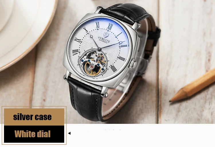 Мужские часы Топ люксовый бренд Tourbillon автоматические механические часы мужские из нержавеющей стали 5 бар водонепроницаемые дизайнерские часы модные