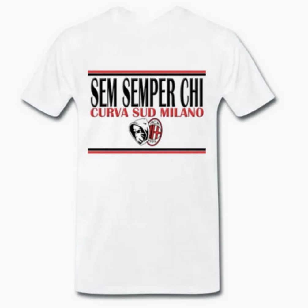 Лучшие топы футболка Ultras Milan Curve South Lion's Den SEM Semper Who 2 S-M-L-XL Забавный дизайн принт