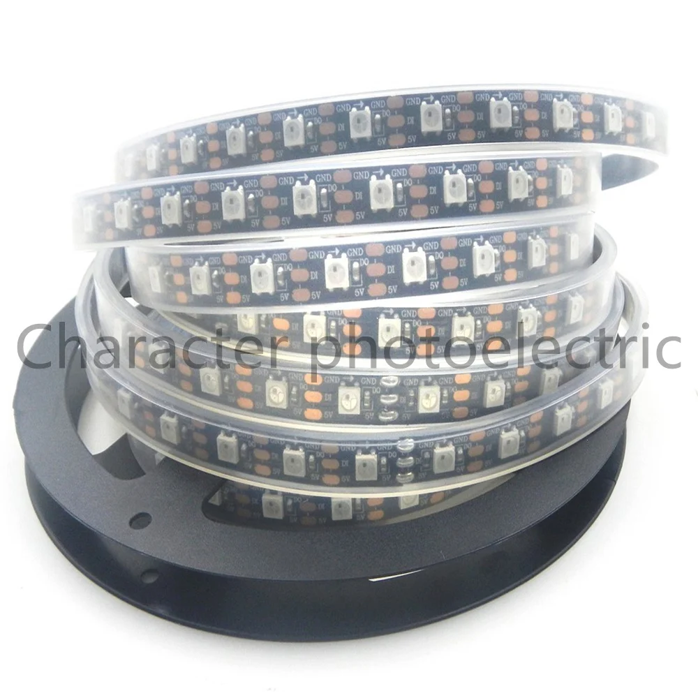 DC5V WS2812B 30/60/144 светодиодов/м Smartled pixel RGB индивидуально адресуемые светодиодные