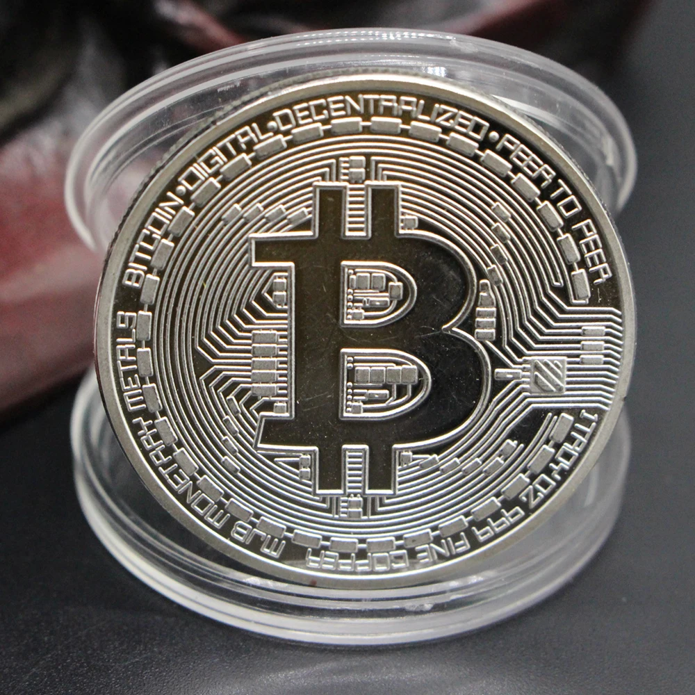 Прямая поставка позолоченная монета Биткоин коллекционный подарок Casascius Bit арт