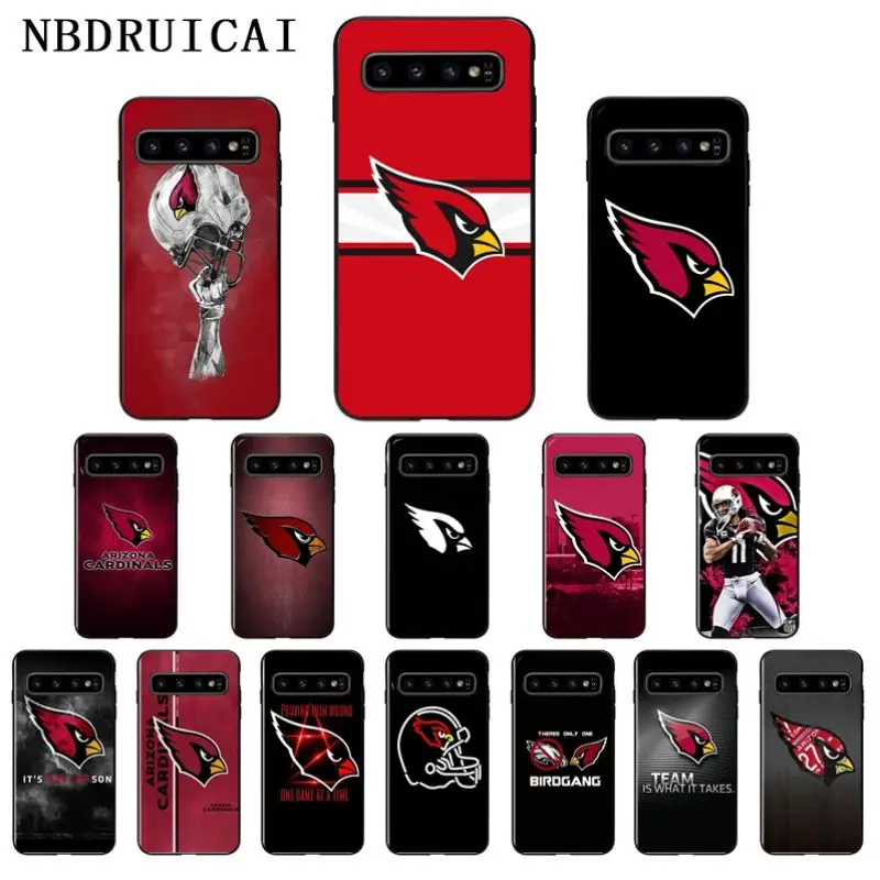 

NBDRUICAI Arizona Cardinals High Quality Silicone Phone Case for Samsung S9 plus S5 S6 edge plus S7 edge S8 plus S10 E S10 plus