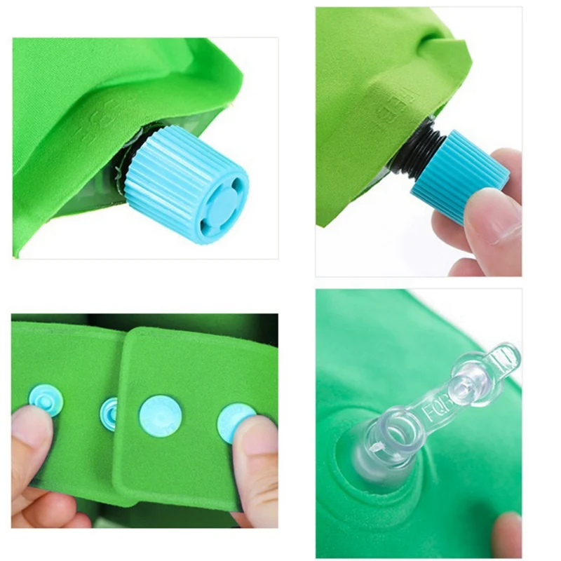 Дорожная портативная Подушка практичная Удобная защита поясничных позвонков Экологичная PP воздушная надувающая задняя подушка