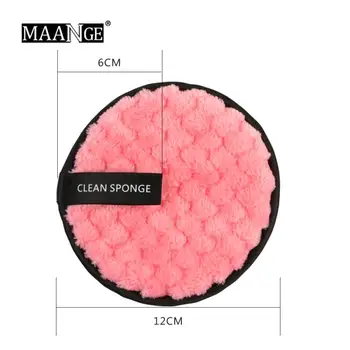 

1pcs Facial Makeup Remover Puff Microfiber Cloth Pads Face Cleansing Towel Reusable Cotton Double Layer Nail Art Cleaning Wipe