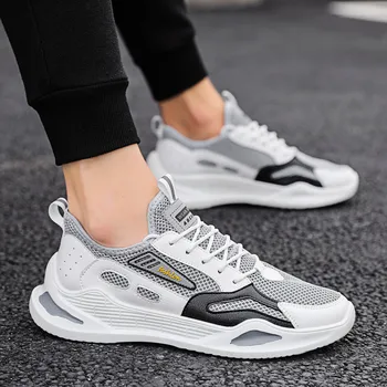 

Men's outdoor plus size sports shoes lightweight mesh New men's shoes fashion running shoes casual shoes breathable mesh shoes