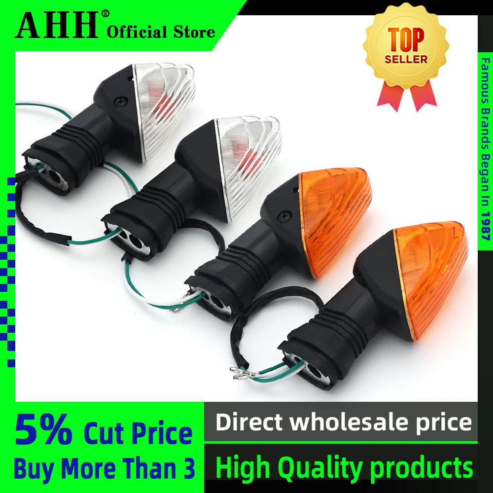 

AHH steering lamp Cornering Turn Signals Indicator Light Front Rear For KAWASAKI ZX-6R 636 ZX-10R ZX6R 600 KLE 650 Z750 Z1000