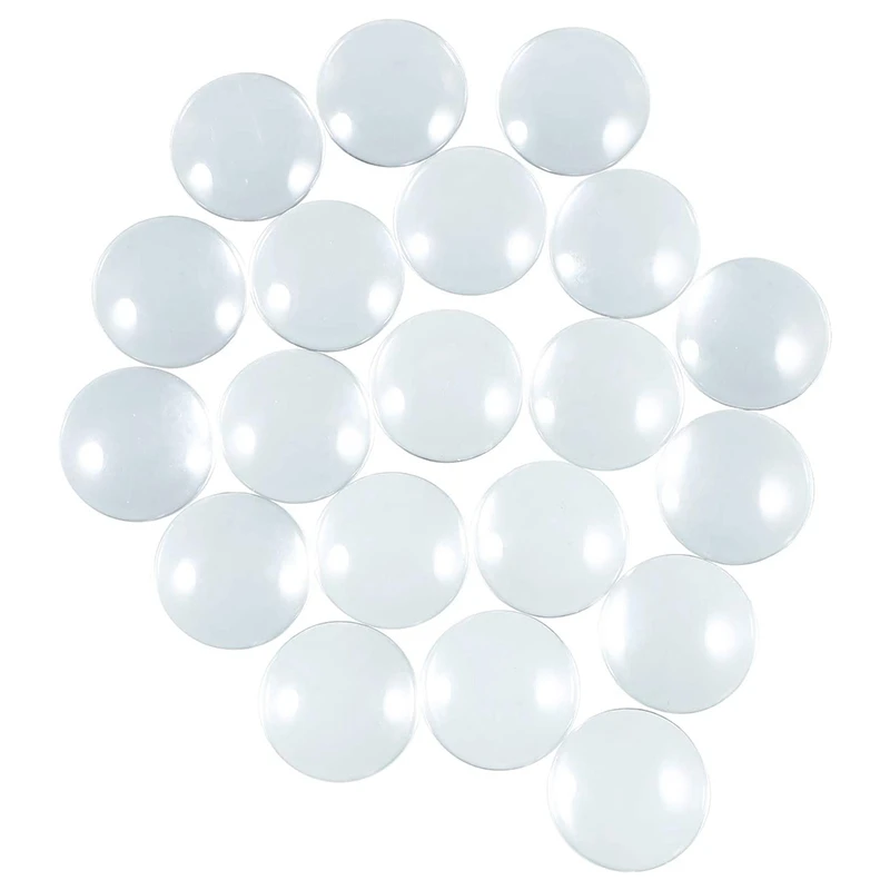 

20Pcs Glass e Cabochons Tiles, Non-Calibrated Transparent Large Glass Cabochon for Photo Cameo Craft Jewelry Making