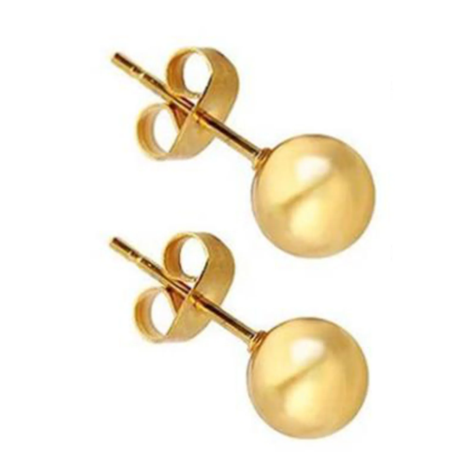 Boucles d'oreilles en Acier Inoxydable pour Hommes & Femmes, 2-8mm, Boule Argentée - DoreenBeads